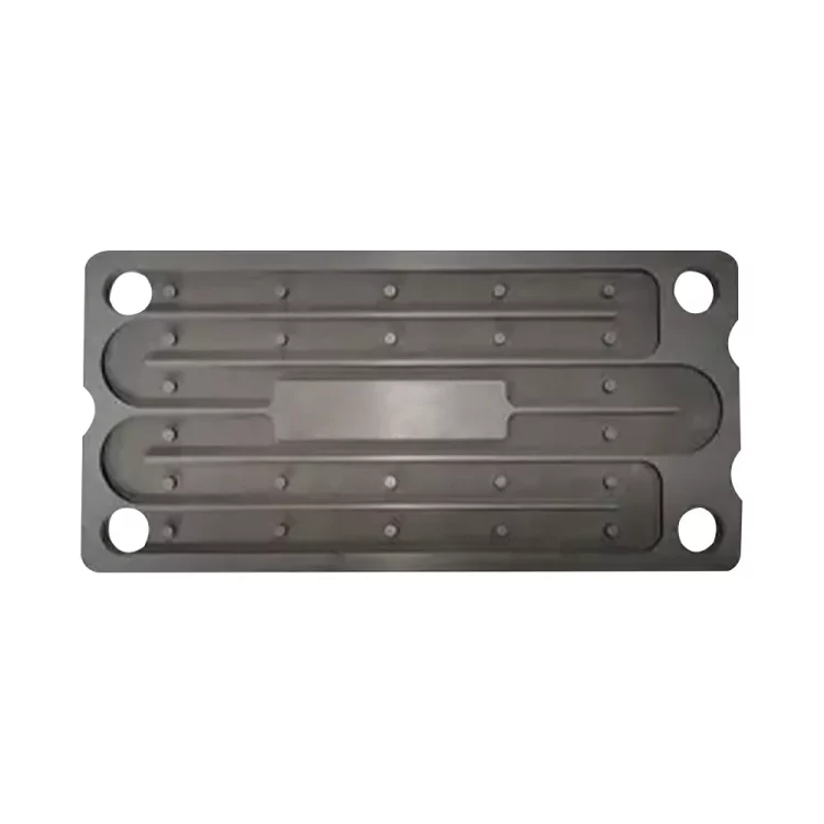 Silicon carbide heat exchanger block plate designed for efficient heat transfer in industrial systems