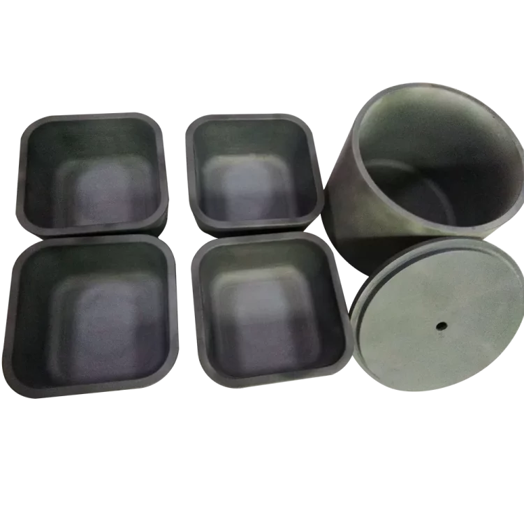 Silicon carbide square crucible used for material processing and high-temperature furnace applications