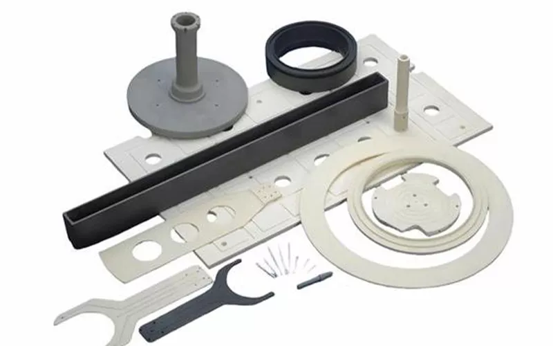 Silicon carbide ceramic arm designed for high stiffness and wear resistance in industrial equipment