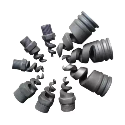 Silicon carbide desulfurization nozzle for high temperature flue gas treatment