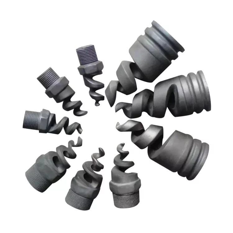 Silicon carbide desulfurization nozzle for high temperature flue gas treatment