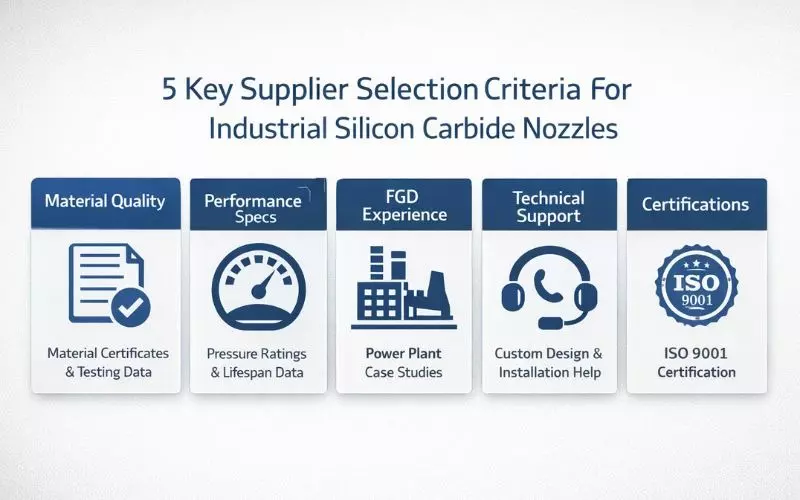 Supplier selection checklist for FGD system components 
