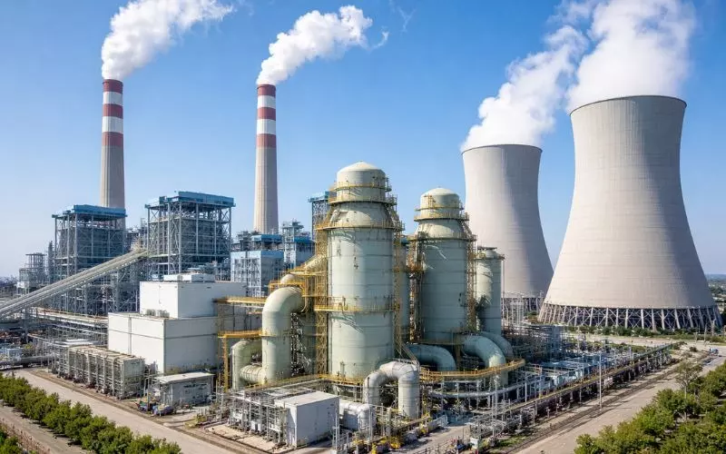 Silicon carbide nozzles installed in desulfurization tower system 