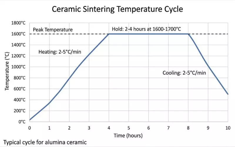 Sintering temperature cycle
