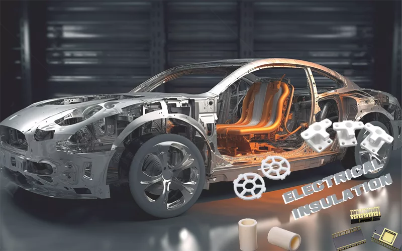 Ceramics for electrical insulation and high-voltage systems in automobiles