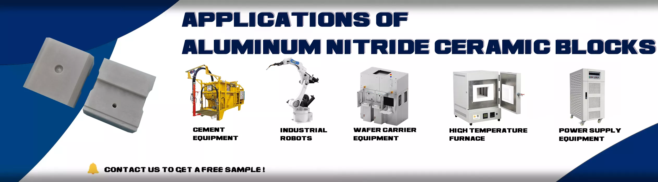 Applications of aluminum nitride ceramic blocks
