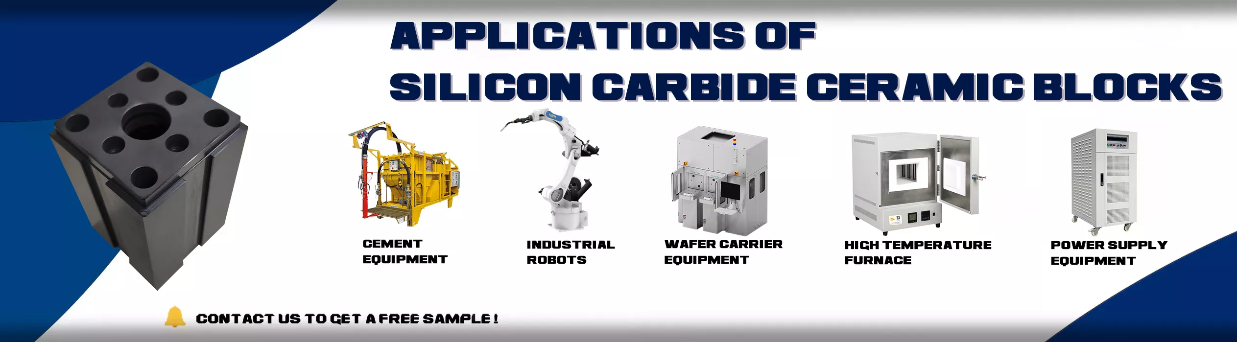 Applications of silicon carbide ceramic blocks