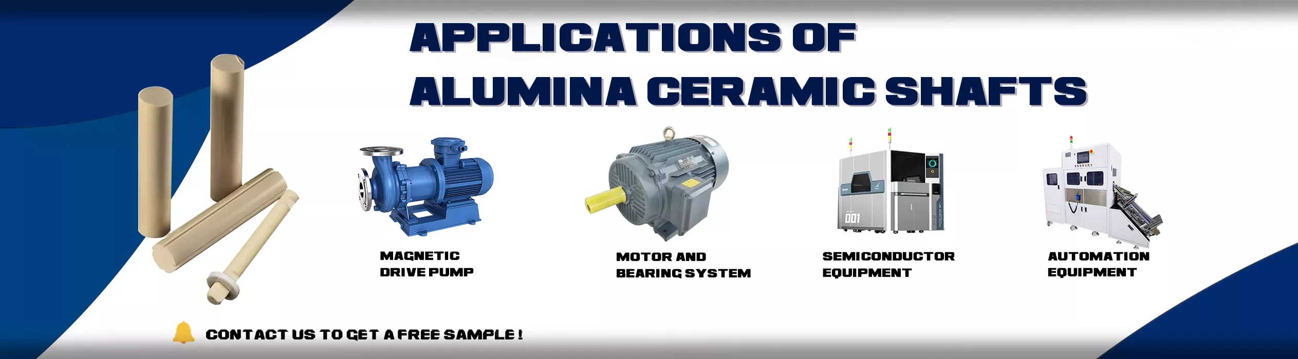Applications of alumina ceramic shafts