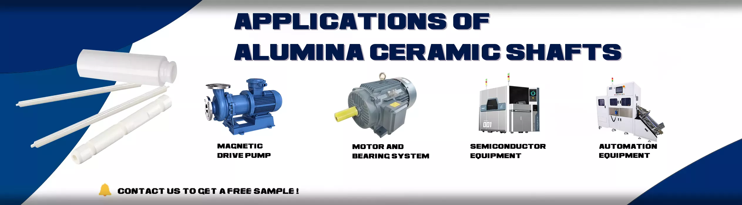Applications of zirconia ceramic shafts