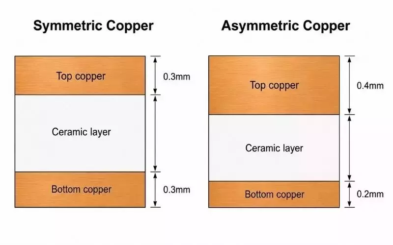 Symmetric vs Asymmetric Copper