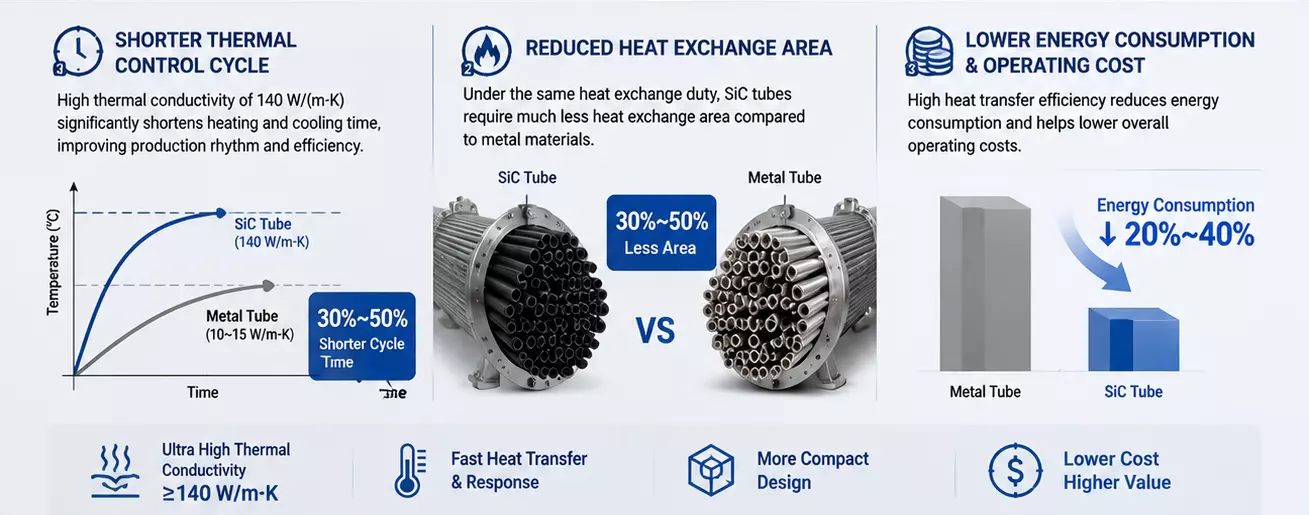 A thermal conductivity of 140 W/m·K helps you significantly improve heat exchange efficiency