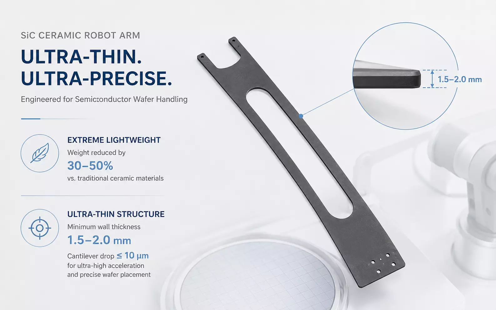 Advantages of ceramic arms-Machining of Thin-Walled and Lightweight Structures