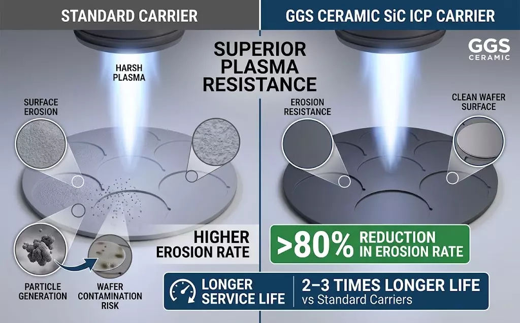 Advantages of silicon carbide ICP carriers-Superior plasma resistance