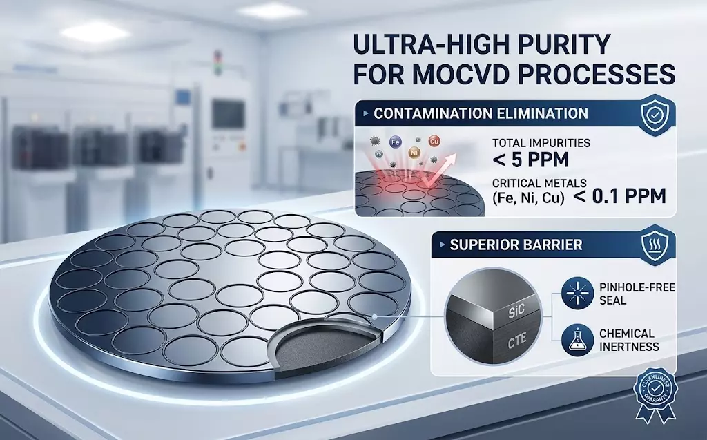 Ultra-high purity, suitable for MOCVD processes sensitive to contamination