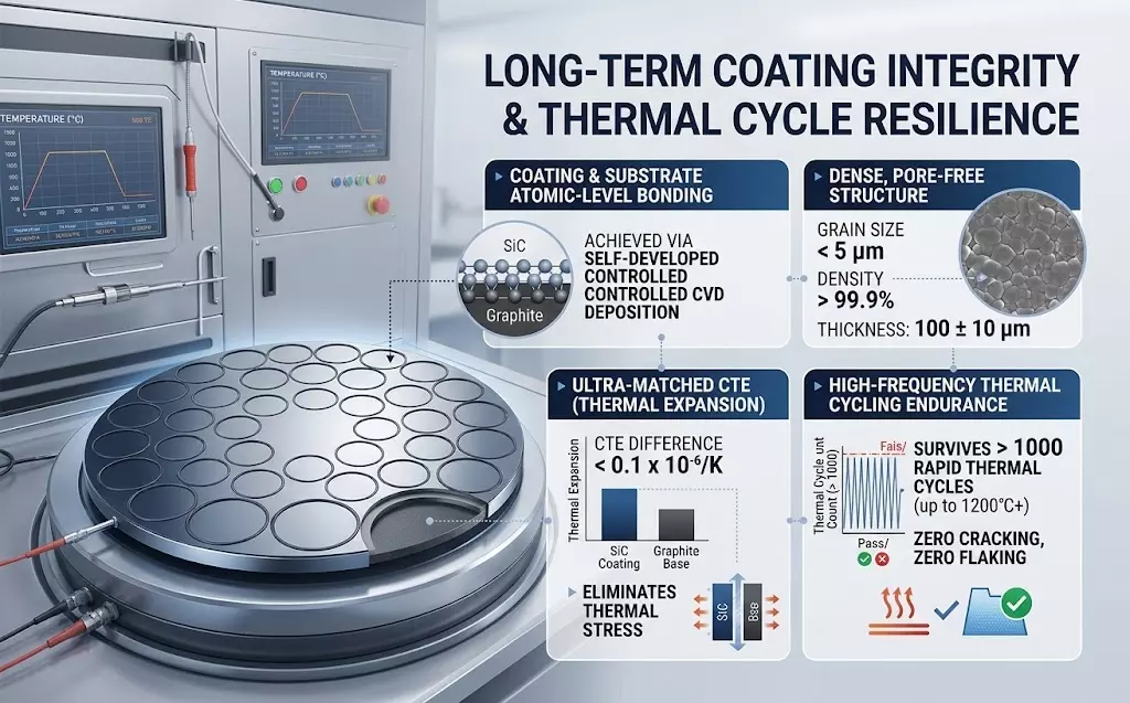 Ensures long-term coating integrity without worrying about thermal cycling
