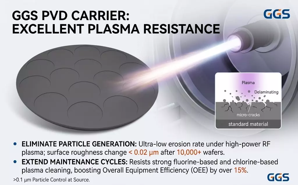 Advantages of silicon carbide PVD carriers-Anti-plasma erosion