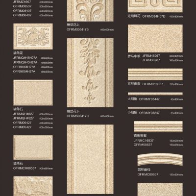 Art Roma Pillar Corner Flower Window Trime Door Lock Tile