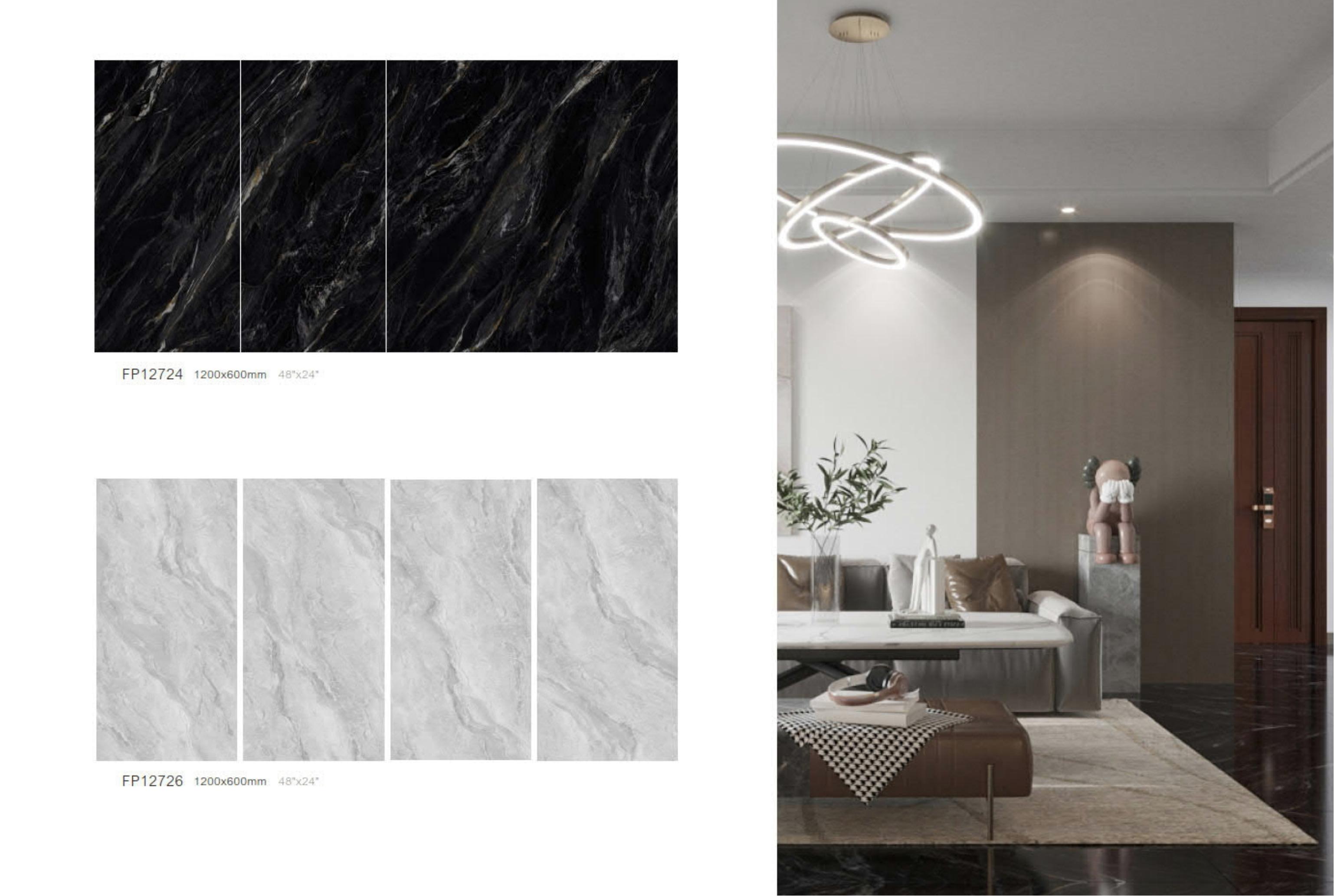 ceramica tile black and white