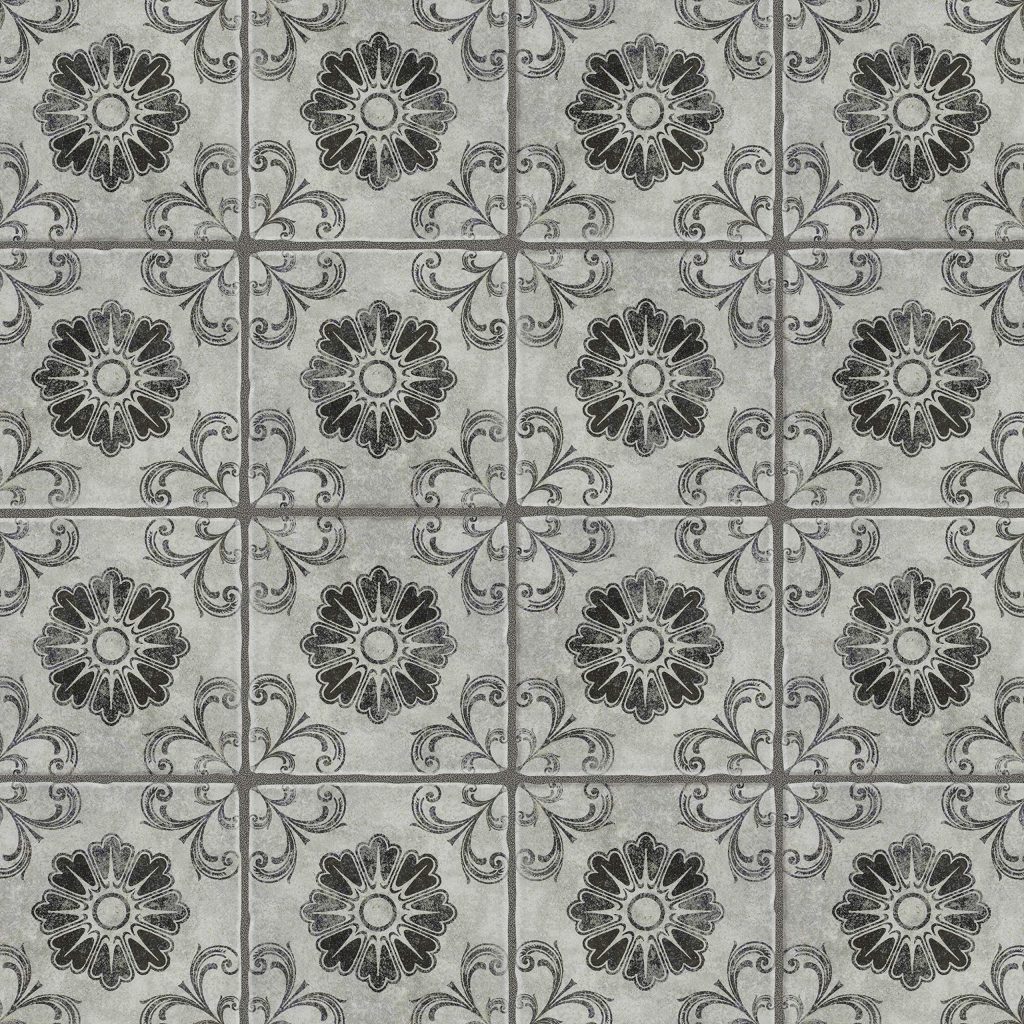 gray patterned Wall Tile