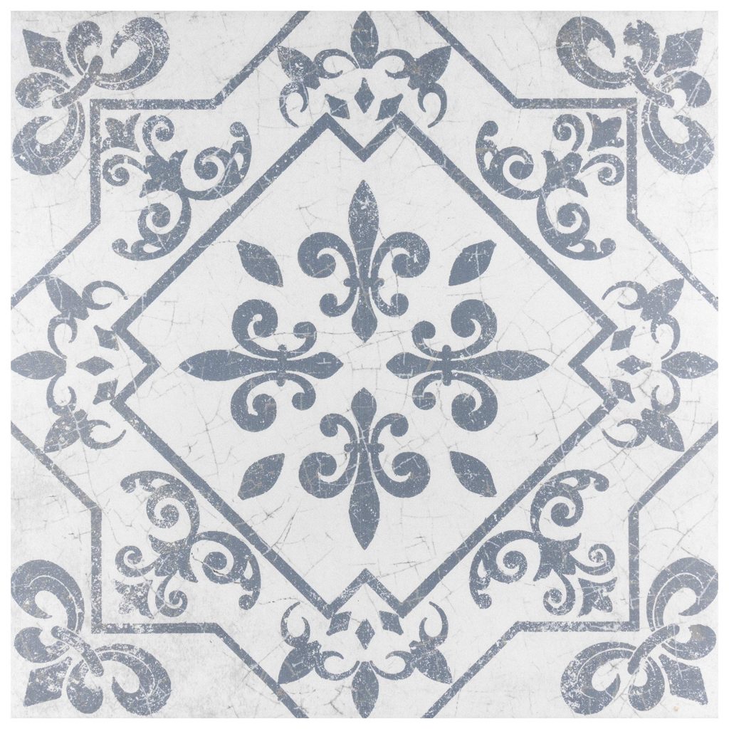 blue gray ceramic tile