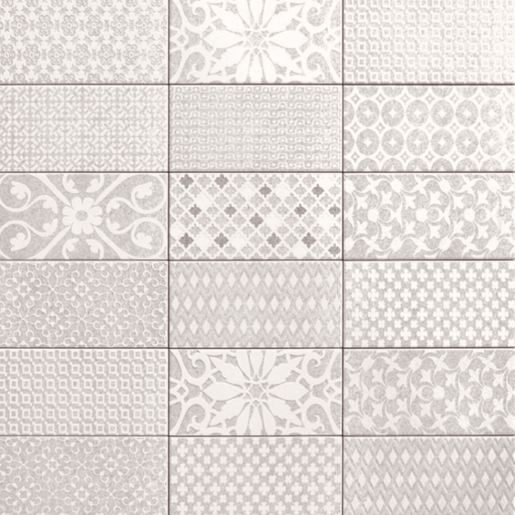 200*100MM Brick & Metro Menfis Tebas Grey Wall and Floor matte ceramic Tile