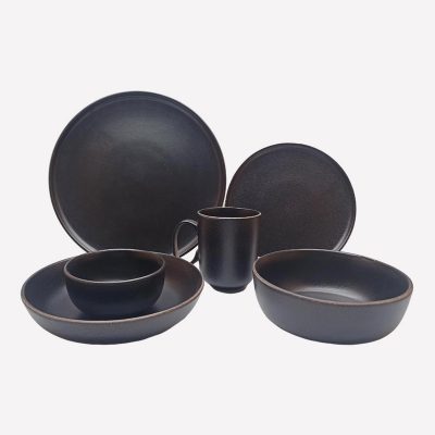 reactive stoneware dinnerware set