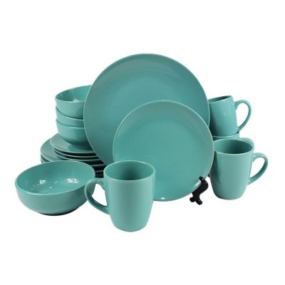 Grace Stoneware Dinnerware Set, Green