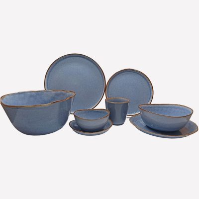 reactive stoneware set
