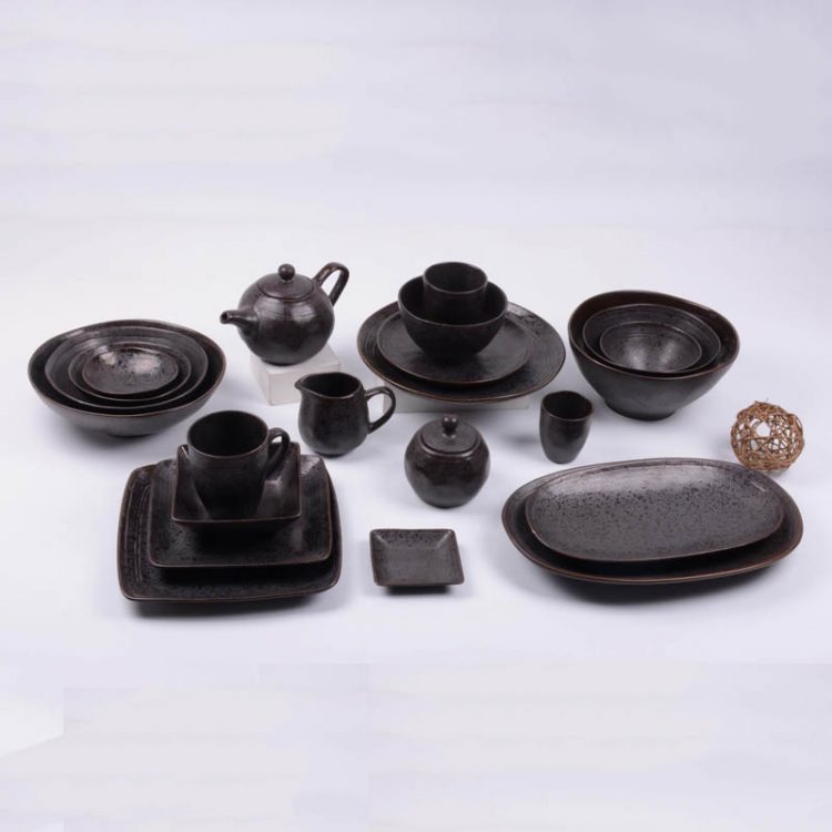 reactive stoneware dinnerware set
