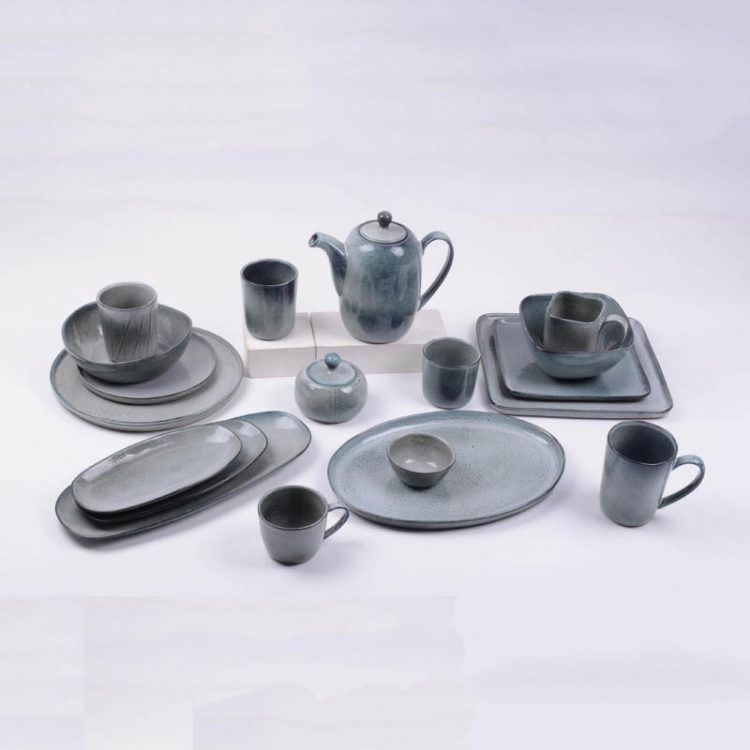 reactive stoneware dinnerware set