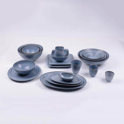 reactive stoneware dinnerware set