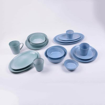 reactive stoneware dinnerware set