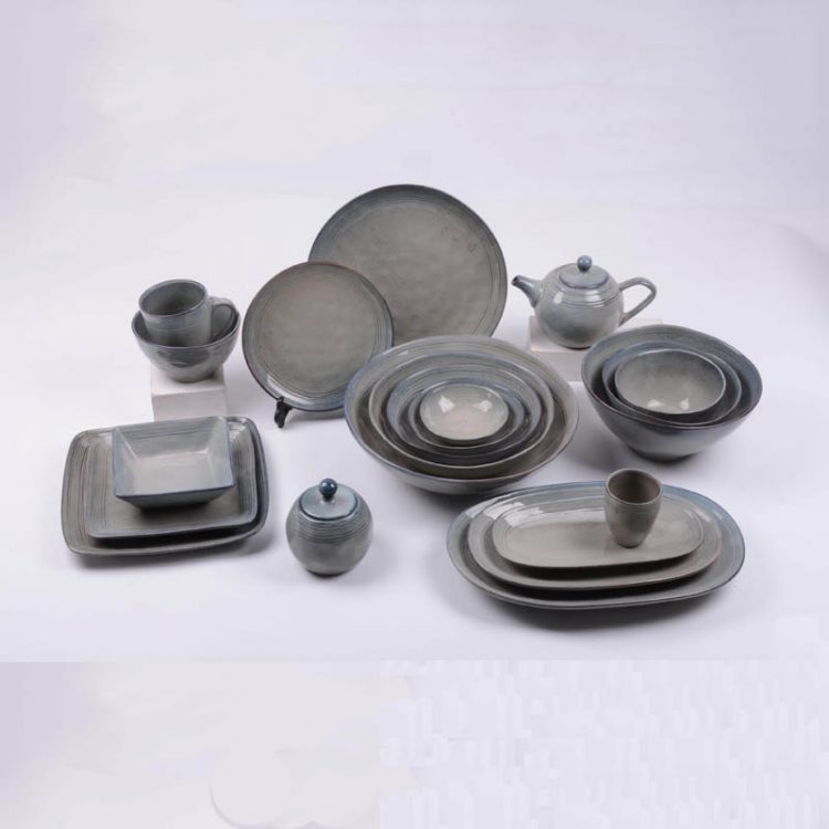 reactive stoneware dinnerware set