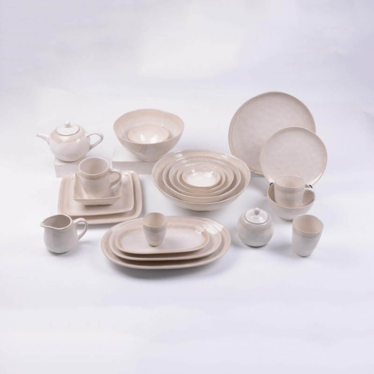 reactive stoneware dinnerware set