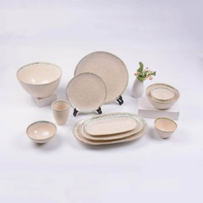 reactive stoneware dinnerware set
