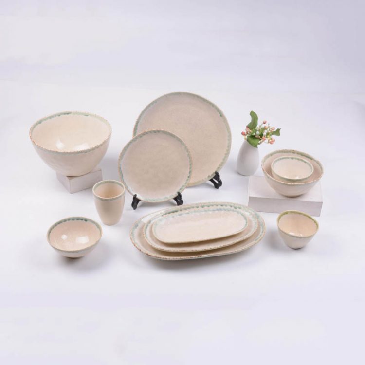 reactive stoneware dinnerware set