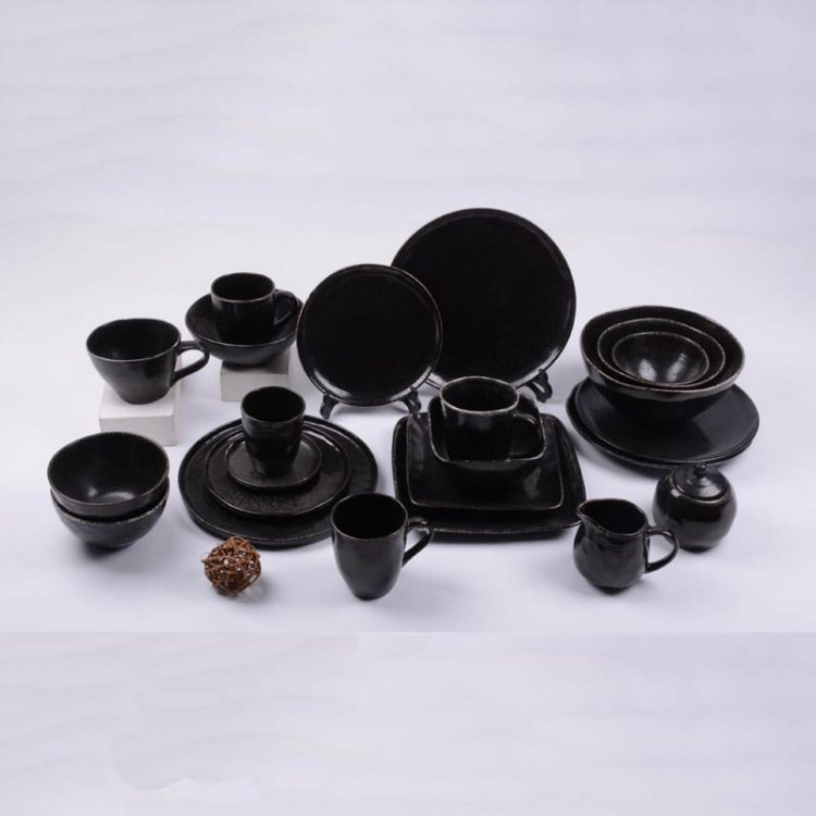 reactive stoneware dinnerware set