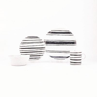 reactive stoneware dinnerware set