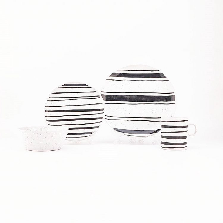 reactive stoneware dinnerware set
