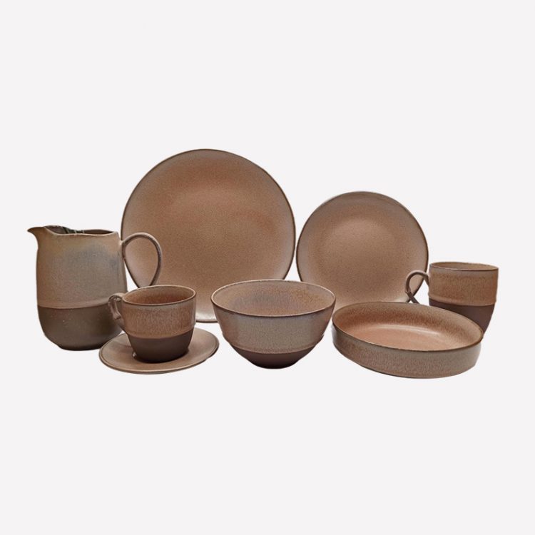 reactive stoneware dinnerware set