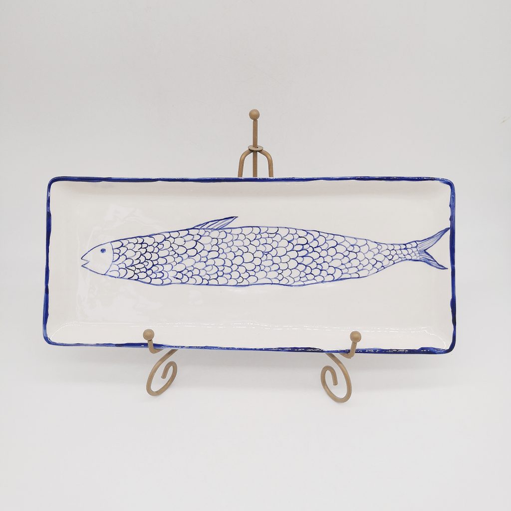 earthenware square plate