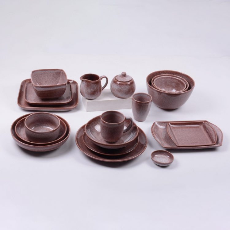 reactive stoneware dinnerware set