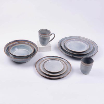 reactive stoneware dinnerware set
