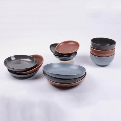 reactive stoneware dinnerware set