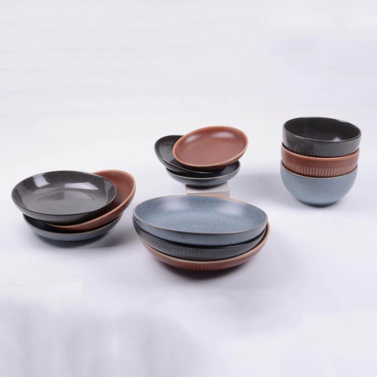 reactive stoneware dinnerware set