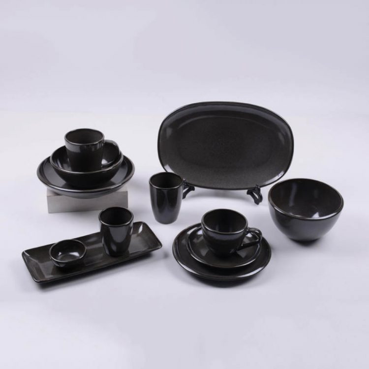 reactive stoneware dinnerware set
