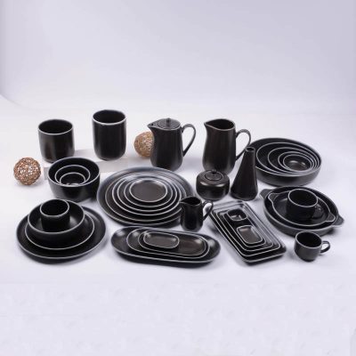 reactive stoneware dinnerware set