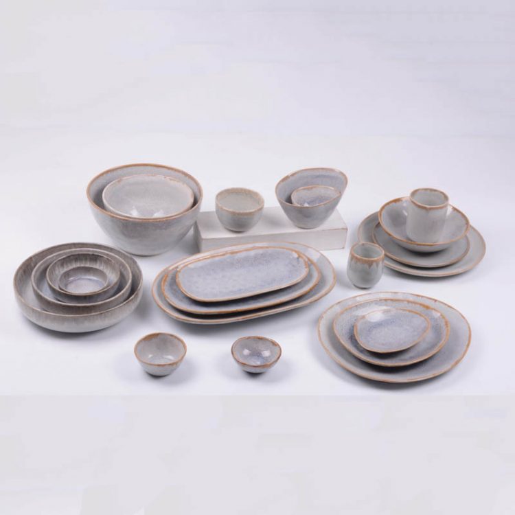 reactive stoneware dinnerware set