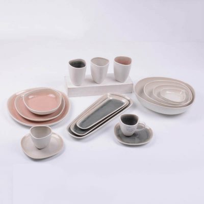 reactive stoneware dinnerware set