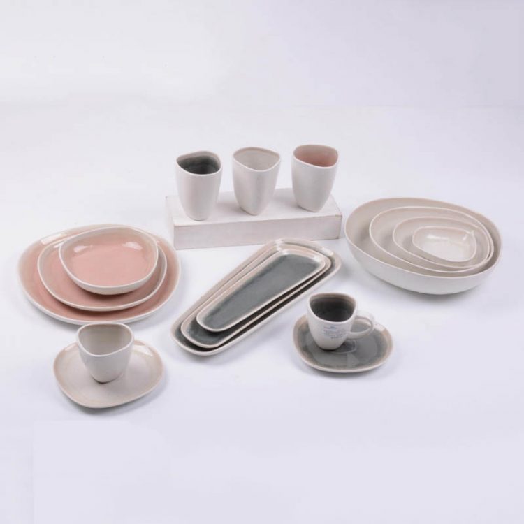 reactive stoneware dinnerware set